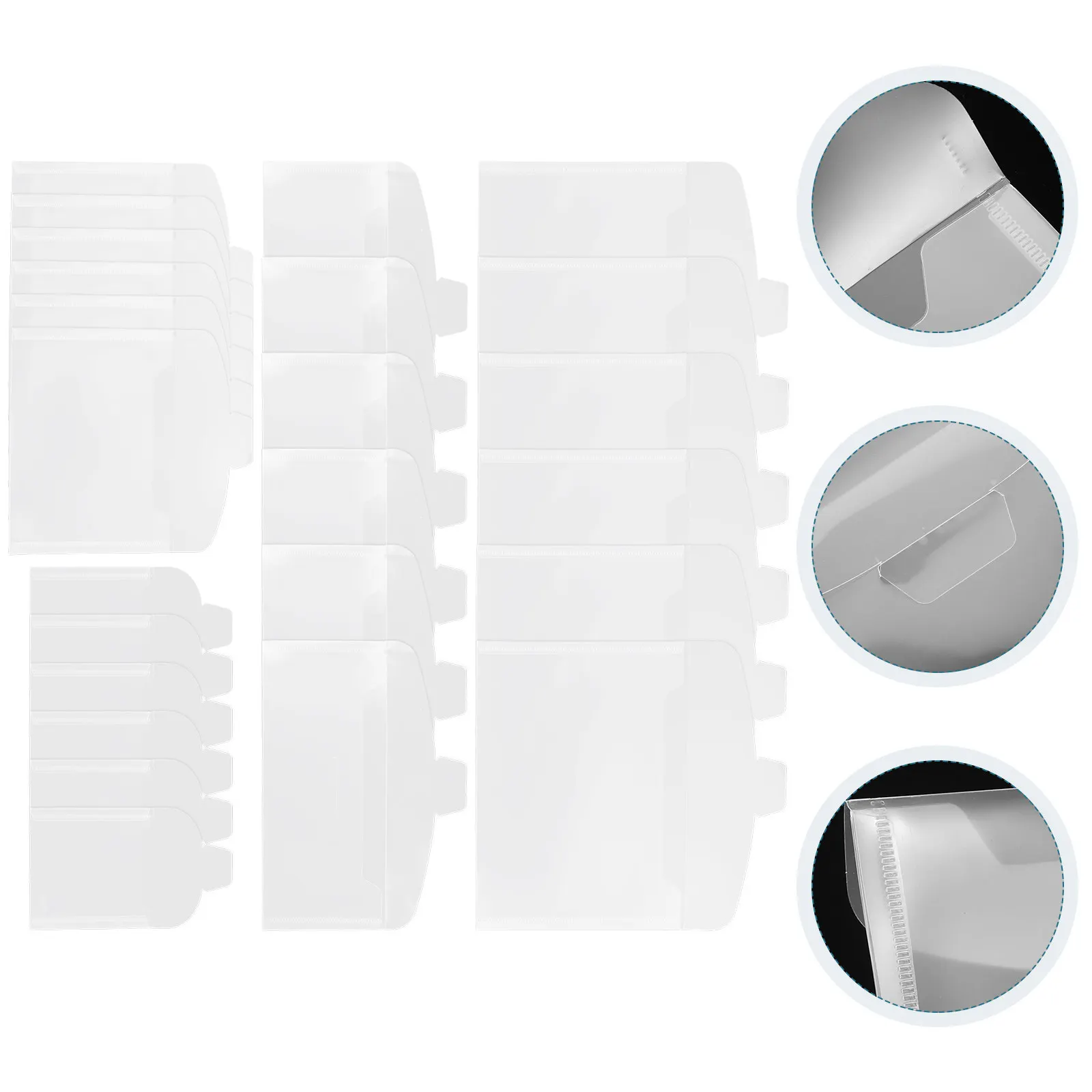 

40 шт. прозрачных многофункциональных папок-органайзеров для документов, защитные пакеты для файлов для офиса, школы, дома