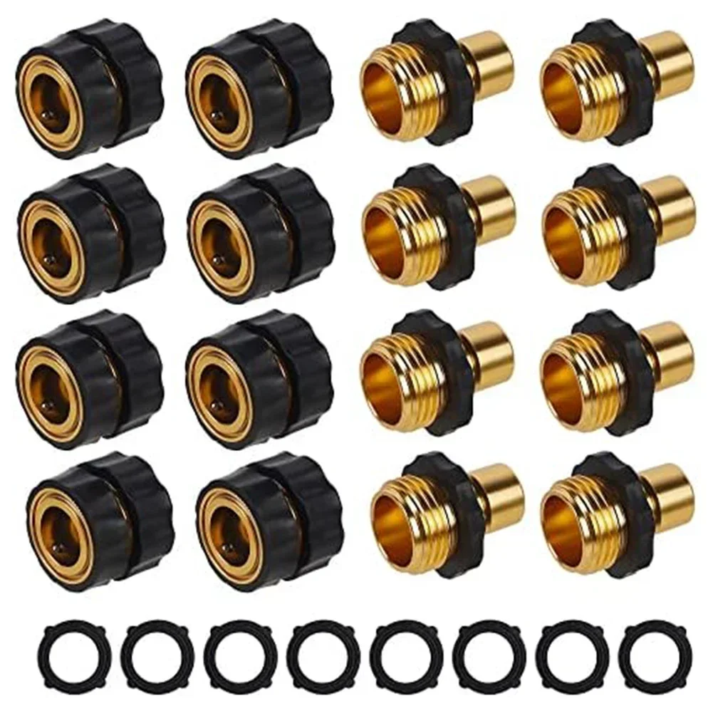 

8 Pack For Durable Garden Hose Quick Connectors - Easy Connect & Release Gardening Tools Replacement Garden Power Tool