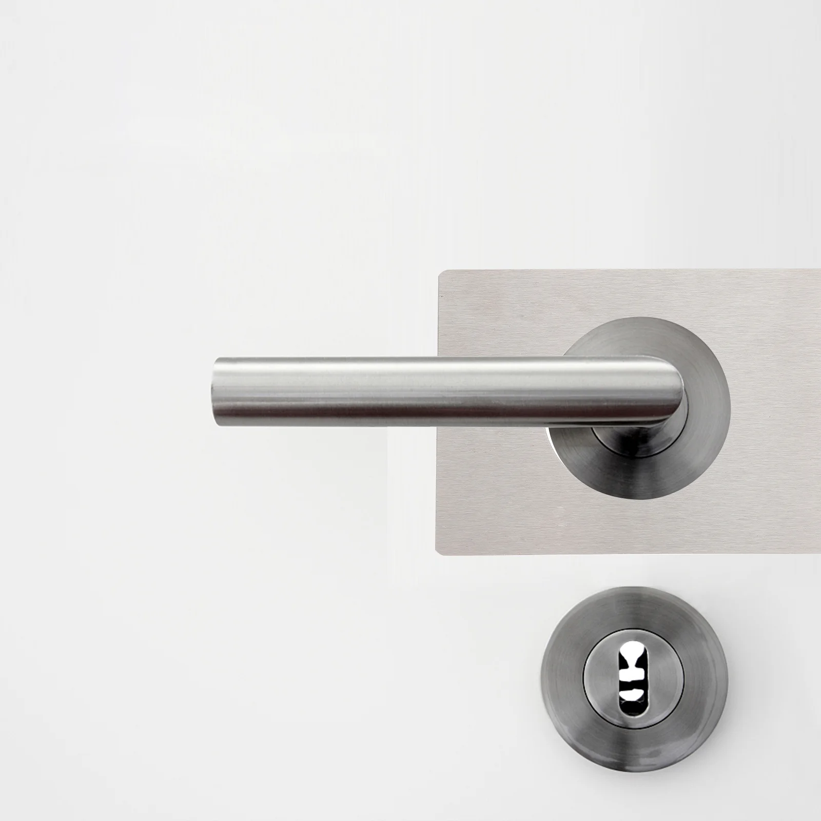 

2pcs Lock Repair Plate Stainless Steel Door Reinforcement Smooth Corners Rust Resistant Strong Adhesion Easy Install Door Hole