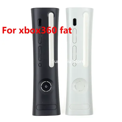1PC Black white Faceplate cover for xbox360 Fat console Durable Front shell cover for X-BOX 360 phat Replacement