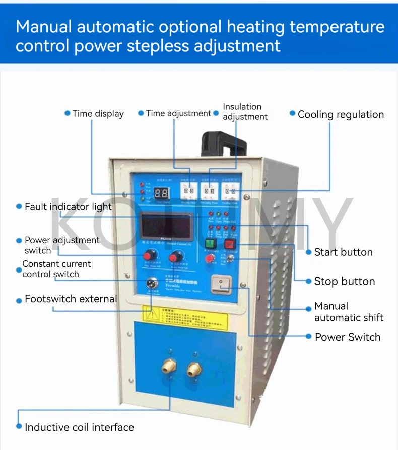 Chauffage à Induction à Haute Mort, Équipement de Trempe et de Recuit, Four de Fusion de l'Or et de l'Argent, 220V