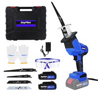 New 1000W Electric Reciprocating Saw with 4 Professional Reciprocating Saw Blade for Wood Metal With 2x1.5Ah Battery and Charger