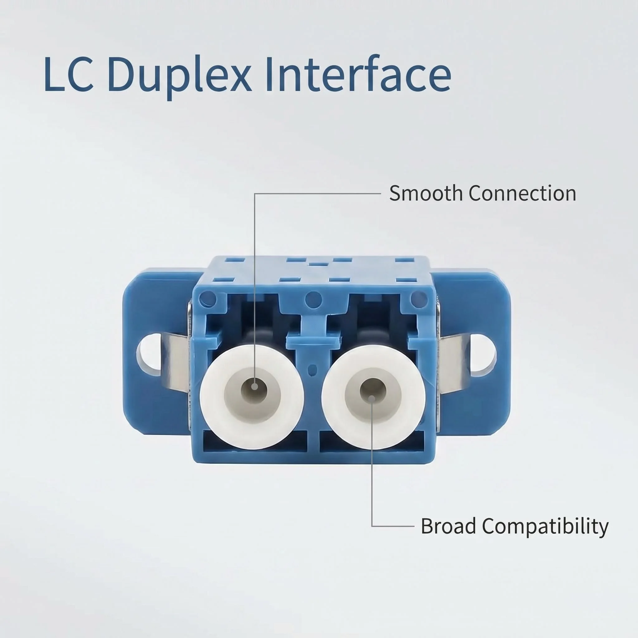 SUMMITEK 10PCS 50PCS Fiber Optic Connector Adapter LC/UPC Plastic Duplex Coupler Single Mode Simplex LC-LC SM Coupler FTTH Tool