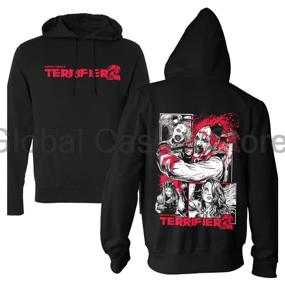 Terrifier 3 Merch Hoodie 2024 Horror Movie Halloween Cosplay Long Sleeve Streetwear Women Men Sweatshirts 3D Clothes