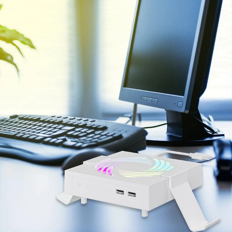 Охлаждающий вентилятор для серийной системы охлаждения с подсветкой, 3 регулируемые скорости