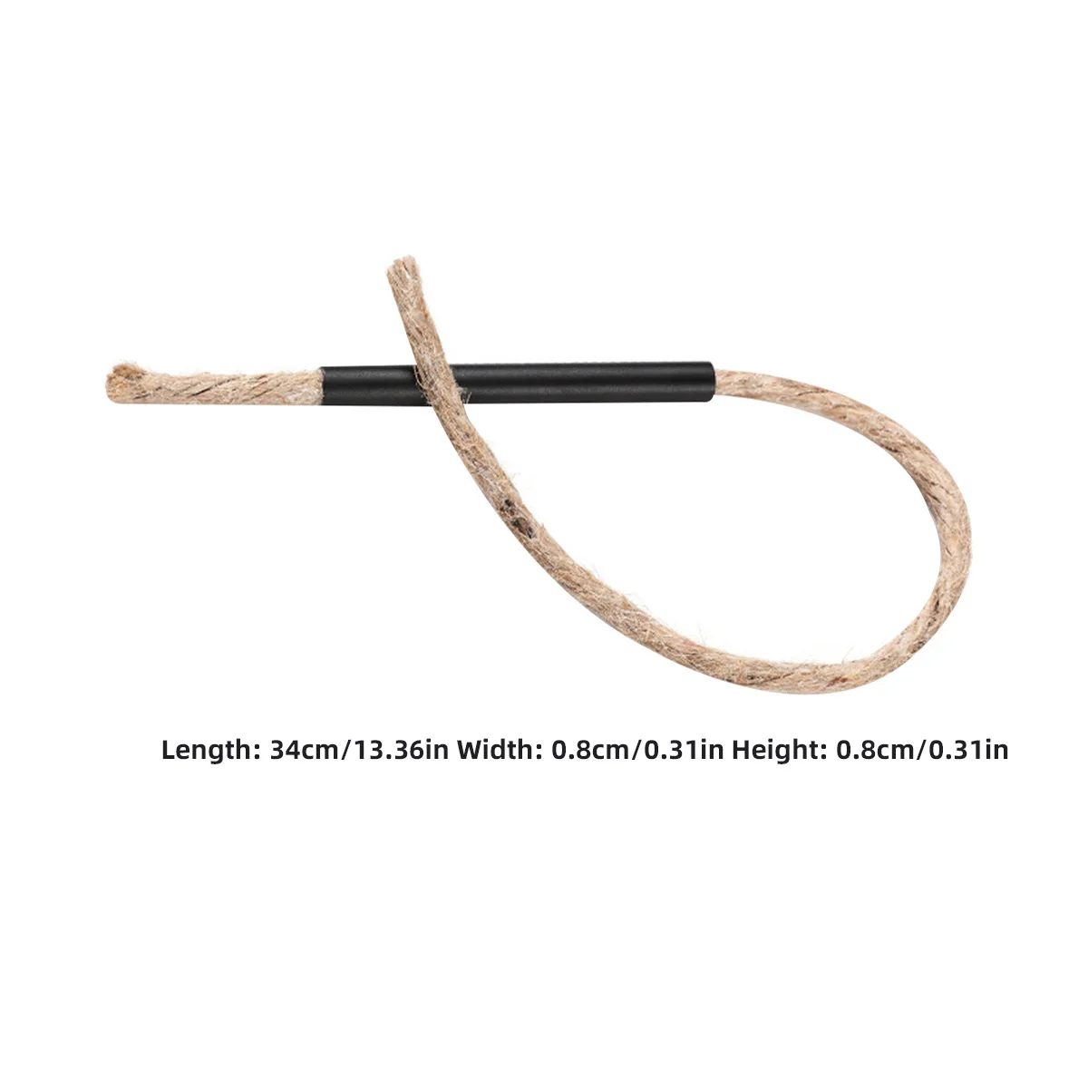 5 قطعة حبل كاتب النار شمع القنب الطبيعي-Infused للتخييم شواء في الهواء الطلق السلامة الطوارئ لهب الإشعال أداة #5