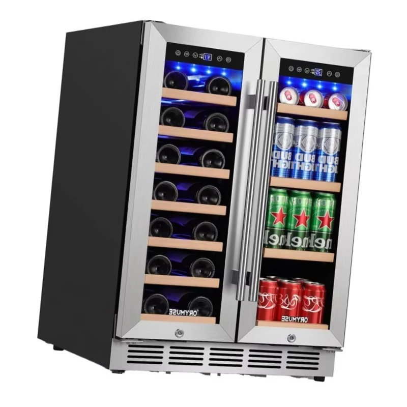 

Double-door Ultra-thin High-capacity Constant Temperature and Humidity Water Bubble Wine Cabinet Wine Bar Cabinet