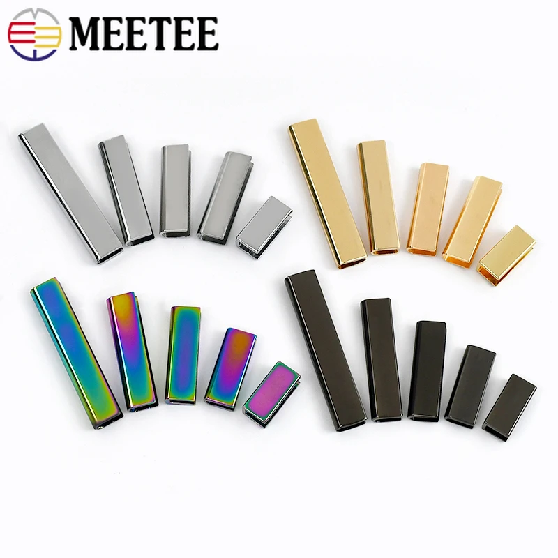 금속 테일 클립 버클 서스펜더 벨트 스토퍼 잠금 걸쇠, 모서리 나사 가장자리 보호대 버클 액세서리, 19mm, 25mm, 32mm, 39mm, 52mm, 10 개