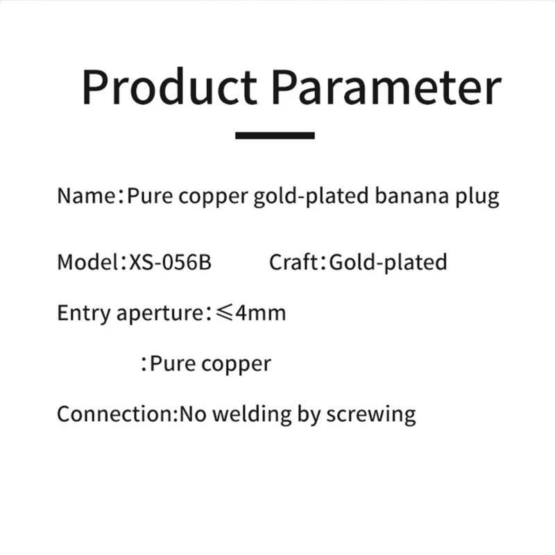 موصلات موصلات الموز المطلي بالذهب للأنظمة السمعية HIFI ومكبر الصوت K1KF