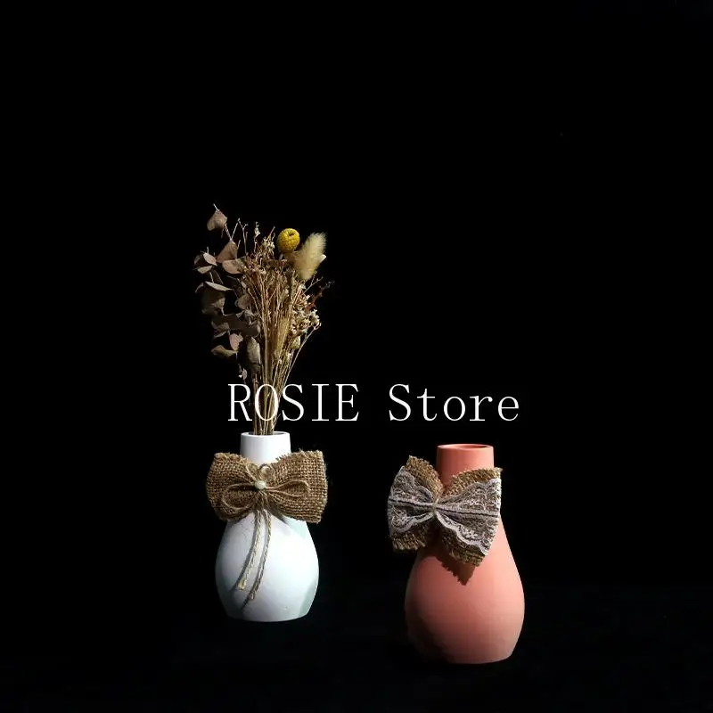3D Long Vase Clay Silicone Mold DIY Crat Art Home Decoration Beauty Flowerpot Concrete Cement Molds