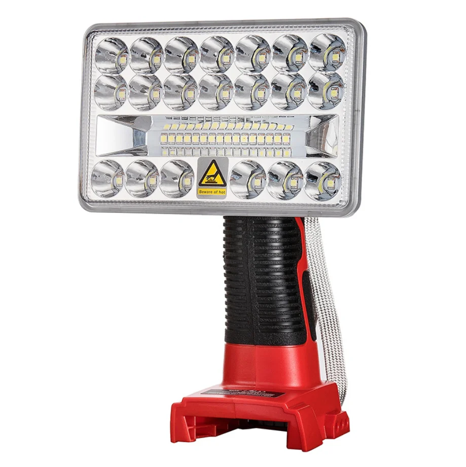 18V 3/5 Inch LED Work Light Flashlight for Milwaukee 18V Li-ion Battery Outdoor Portable Spotlight Emergency Lighting