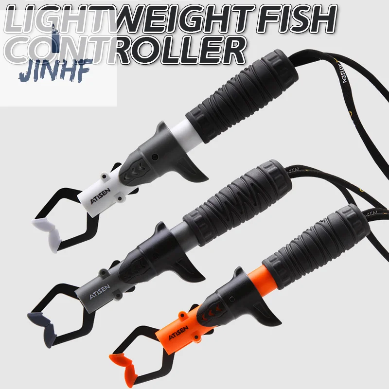 Fishing Gripper Lip Grippers Fishing Fish Grabber Tool Lip Clamp With Weight Scale Anti-Rust For Beginner Fishing Enthusiasts