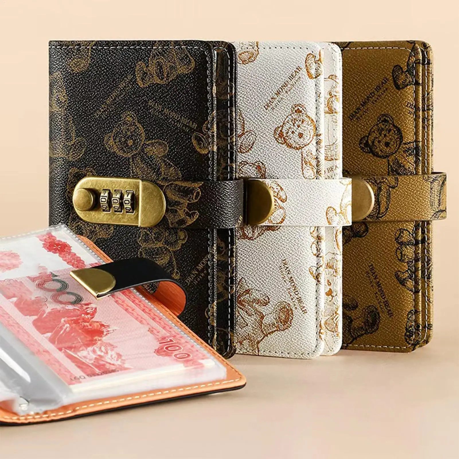 Money Saving Book Budget Planner with Password Lock Money Book for Cash Saving for Bill Kids Adults Home Beginners Management