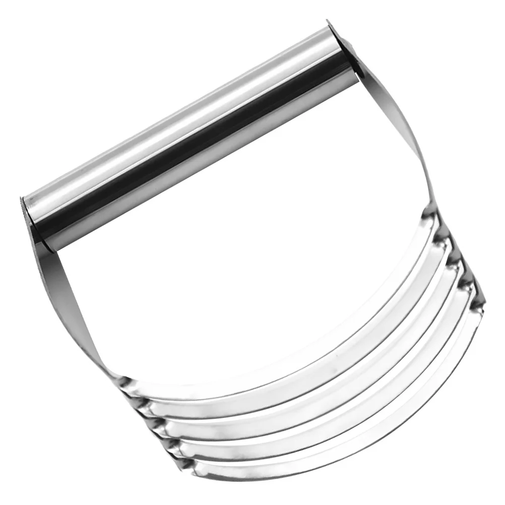 

2Pcs Stainless Steel Dough Cutter Pastry Blender Flour Mixer Kitchen Baking Tool for Baking Dough and Pastry Mixing