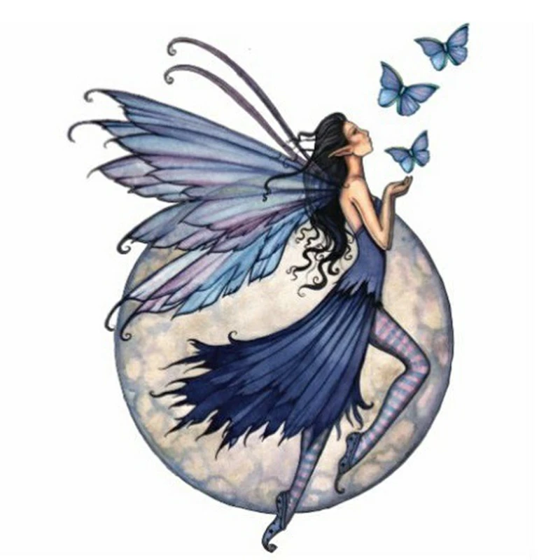 5D Full Drill Fairy And Butterfly Diamond Painting Kits Farmhouse Diamond Embroidery Handmade Gift Home Decor-40X40cm