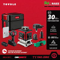 YEVOLT 12/16-Line 3D/4D Green Laser Level Auto-Calibration ±0.2mm/m High Accuracy Plumbers Reduce Material Waste Power Tools