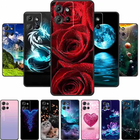Phone Case For Motorola Moto G 2025 Back Cover Case Shockproof Black TPU Silicone Soft Funda For Motorola G 2025 Case 6.7" Coque