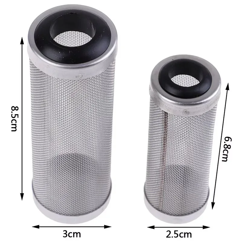 12/16mm Aquarium Inlet Filter Guard Stainless Steel Mesh Cover Fish Tank Intake Strainer Prefilter Accessory