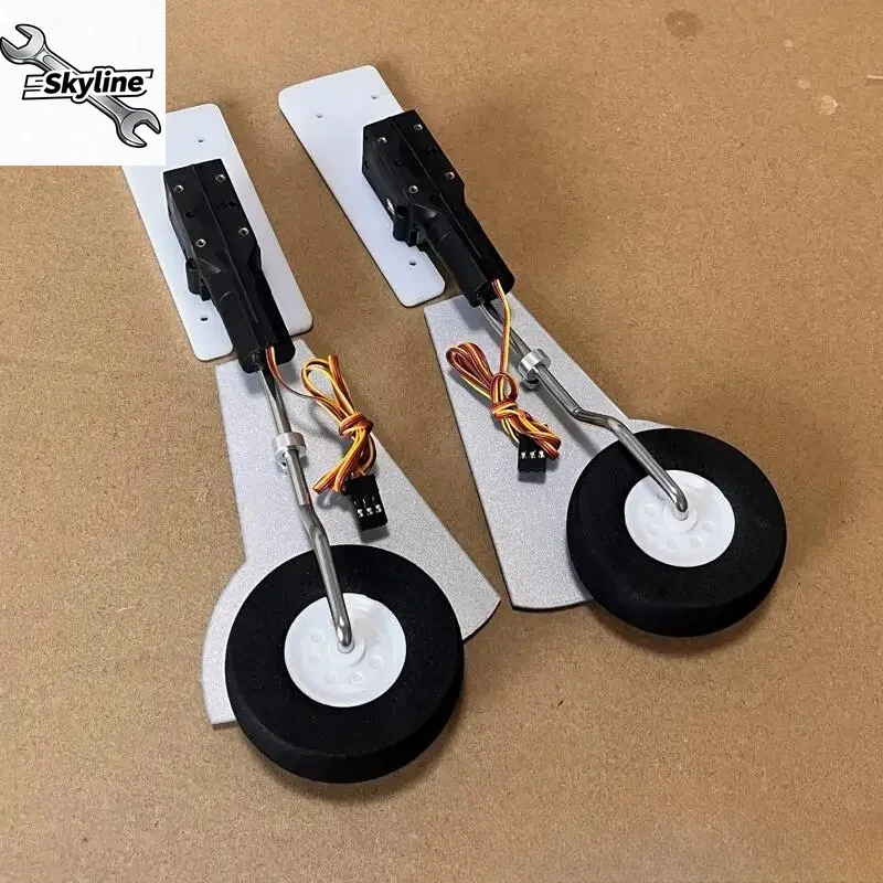 1200mm Wingspan P51 P-51 Mustang RC Plane Spare Parts Main Landing Gear -- 167g Retractable Landing Gear with 53mm Wheel
