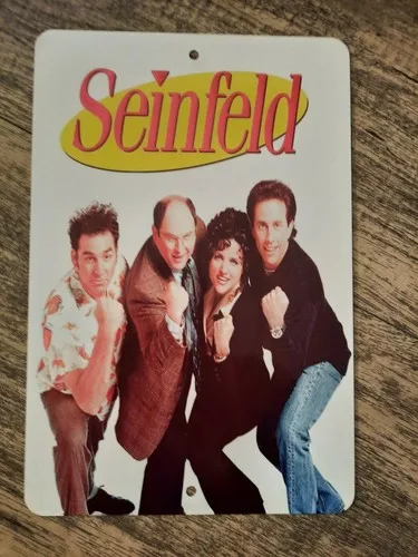 Panneau mural en métal de la série télévisée Seinfeld