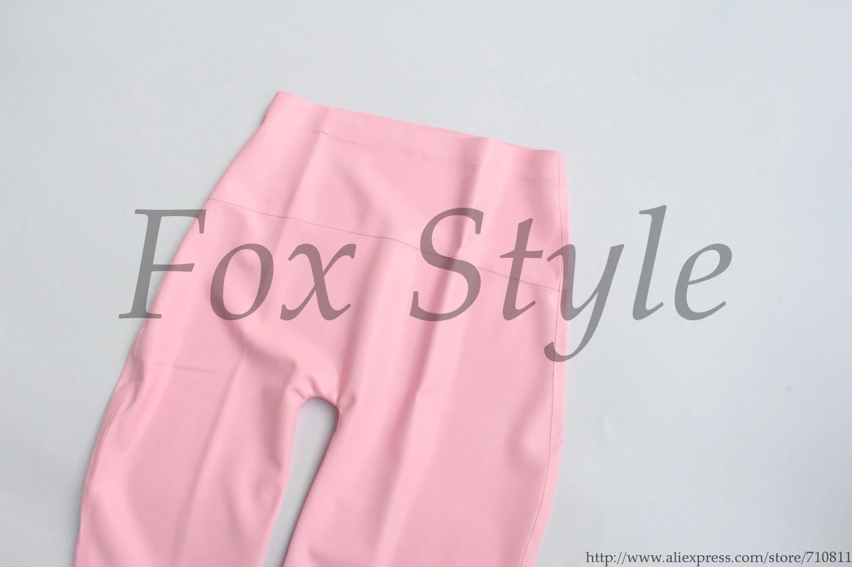 ピンクの女の子用ぴったりフィットラテックスレギンス