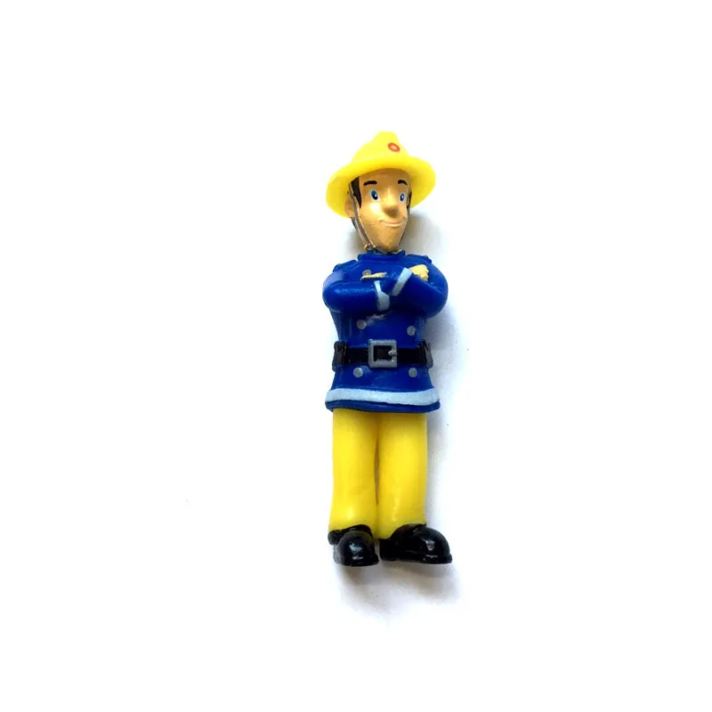 12Pcs/set Fireman Sam Cartoon Fire Fighting Model PVC Toys Kids Hobby Toy Collection Decor Ornament For Birthday Christmas Gift