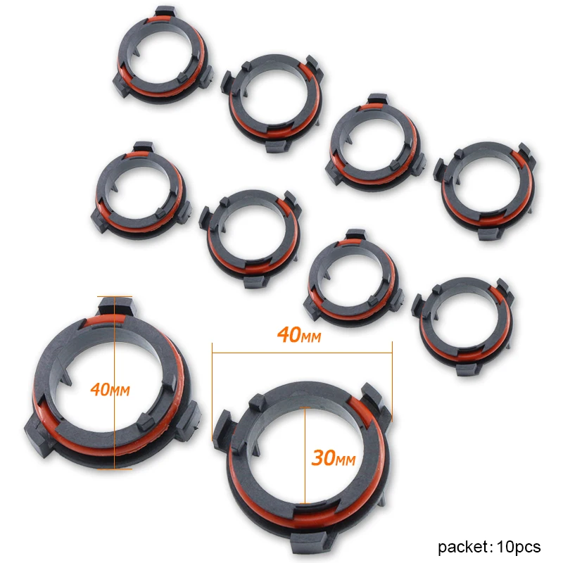 10pcs Car model LED Headlight Bulb Holder Adapter Led Front Headlight Kit Lamp Base H7 Adapter For OPEL Astra G Honda CR-V Mazda