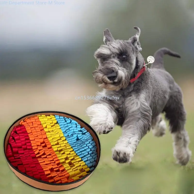 Snuffle Dog Stuffed Rainbow Dispensing Toy Chew-Resistant Chew