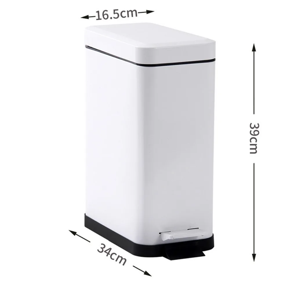 Silent Slow-down Rectangular Trash Can Household Covered Trash Can Living Room Kitchen Bathroom Double Bucket Trash Can