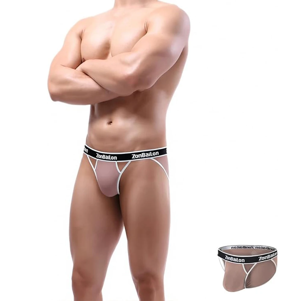 

Zonbailon Mens Sexy Front Opening Fly Access Briefs Low Rise Bulge Enhancing Pouch Bamboo Viscose Underwear M L XL 2XL 3XL Pack