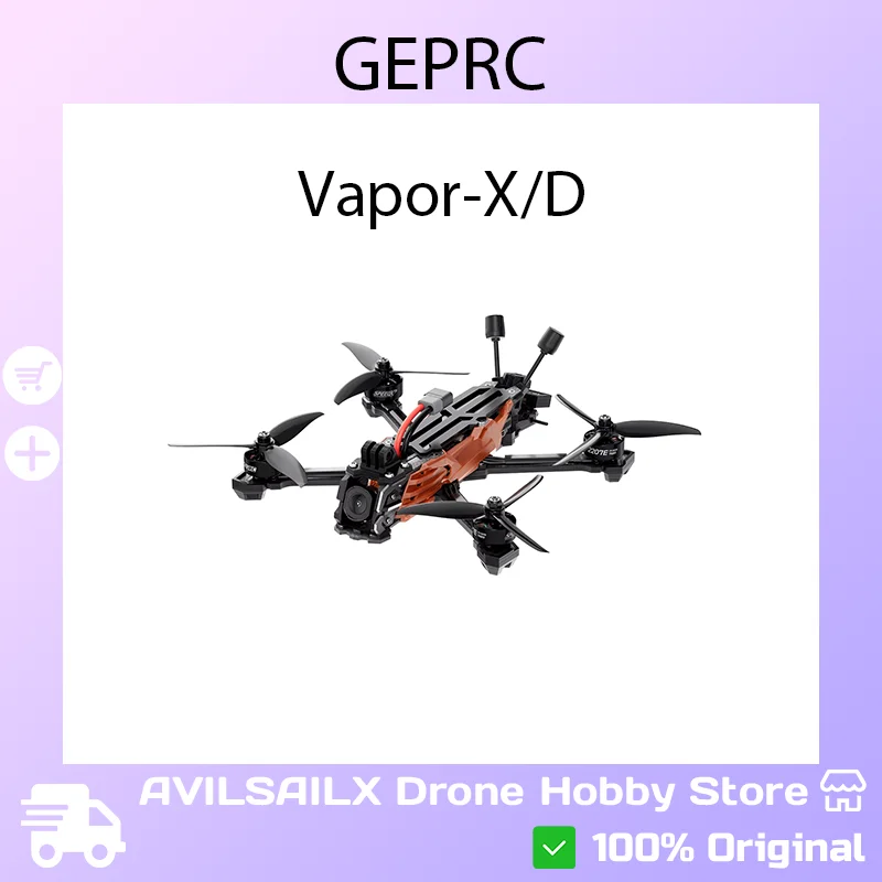 

2025 NEW GEPRC Vapor-X5/D5/D6 O4 Pro 5Inch/6Inch FPV Drone - X/D Design Powerful Motor Freestyle Flexible Maneuvering