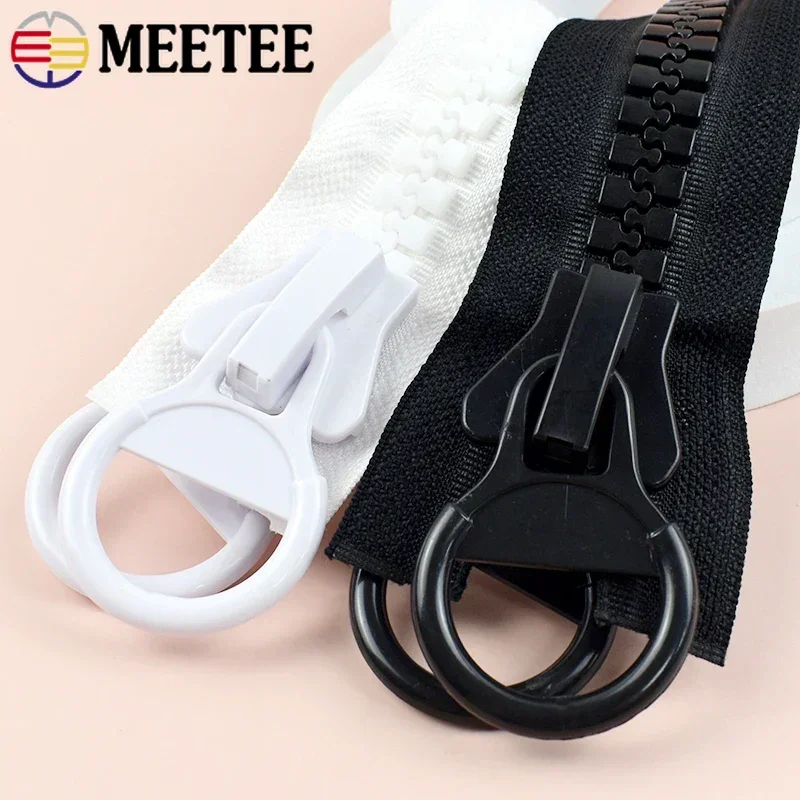 

1Pc 20# Extra Large Resin Zippers 60-300cm Open-End Zipper Tent Jacket Down Double-Sided Zips Repair Kits DIY Sewing Accessories