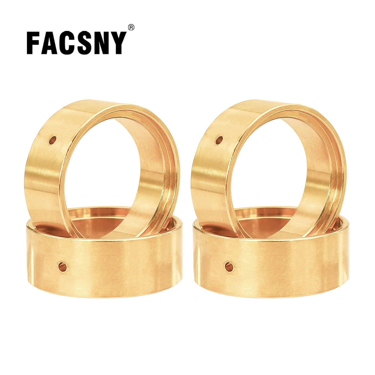 FMS FCX24 Power WAGO Heavy Brass Axle Counterweight Wheel Hub Lnner Ring For RC Crawler 1/24 Beadlock Clamp Rings Upgrades