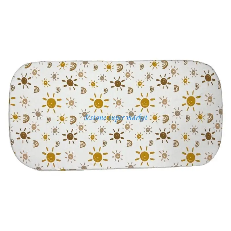 090B Newborns Baby Fitted Sheets Elastic Sleeve Nursery Essential Comfortable Fit