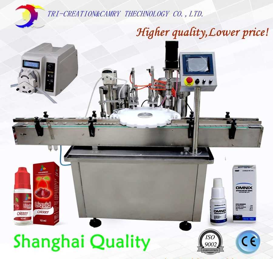 eye drops filling and capping machine,e-liquid filling machine,CE，perfume filling machine,peristaltic pump