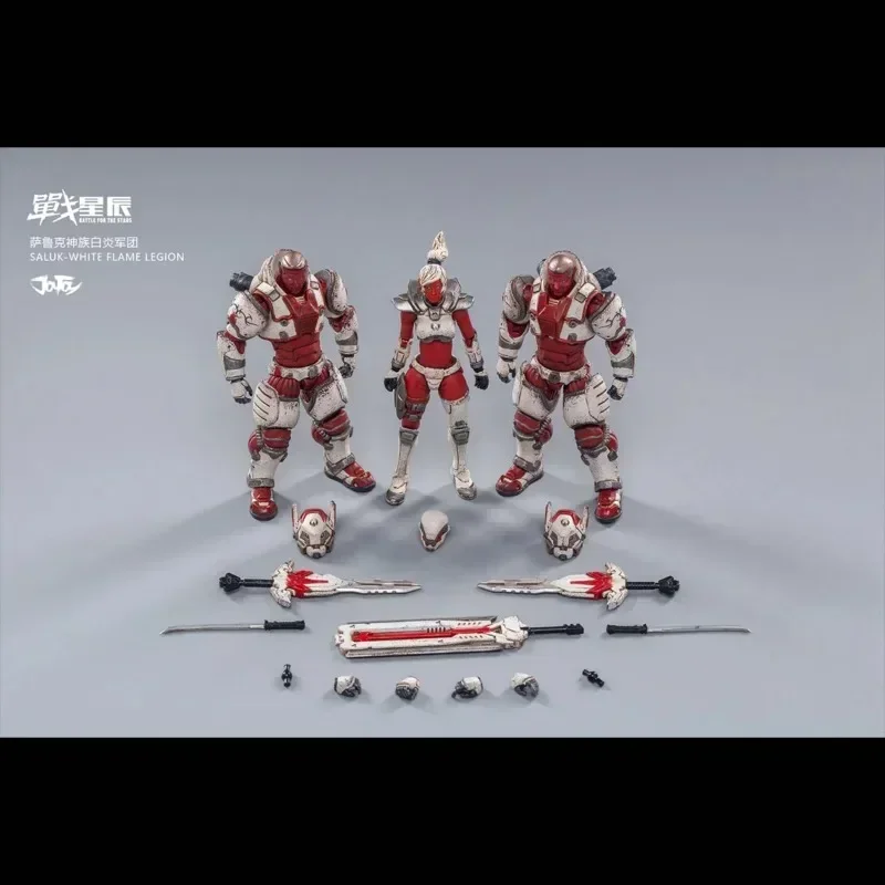 

In Stock Original JOYTOY 1/18 Action Figures Saluk White Flame Legion Anime Action Figure Model Toys Collection Gifts