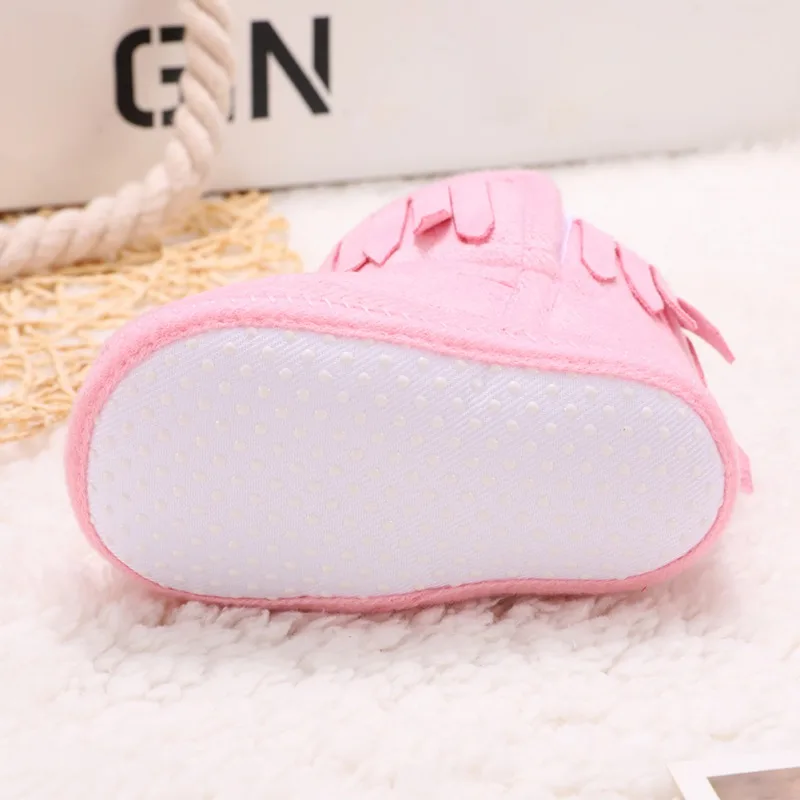 Toddler Footwear Boots Tassel Newborn Toddler Warm Boots Winter First Walkers Baby Girls Boys Shoes Fur Snow Booties 0-18M