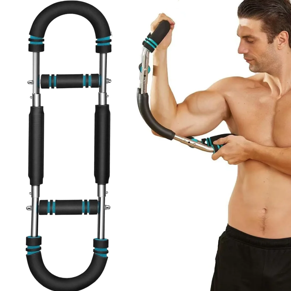 Ejercitador de brazo Twister en forma de U, expansor de pecho ajustable, bíceps, tríceps, hombros, espalda, antebrazo y equipo de entrenamiento interior del muslo