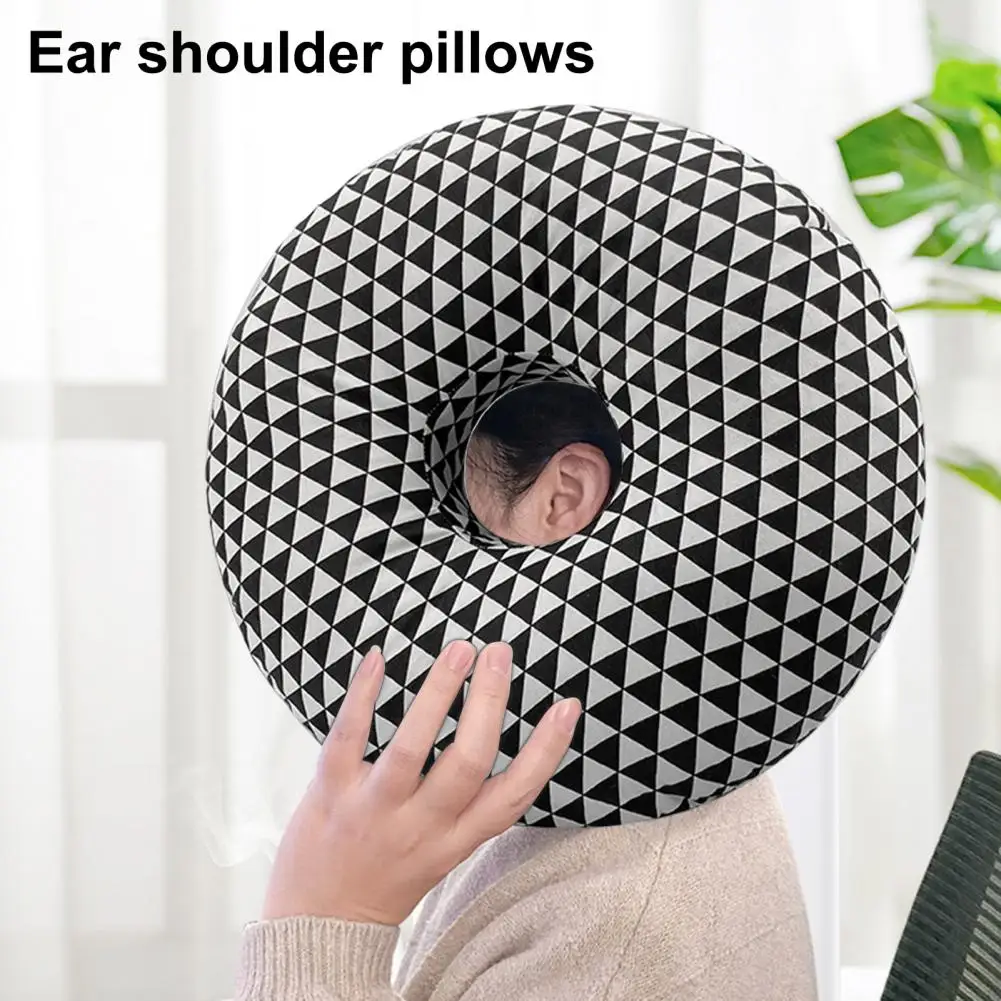 Piercing Pillow Side Sleeping Ear Pain Relief Pressure Reduction Comfortable Single Hole Filling Donut For Earring Ear Pillow