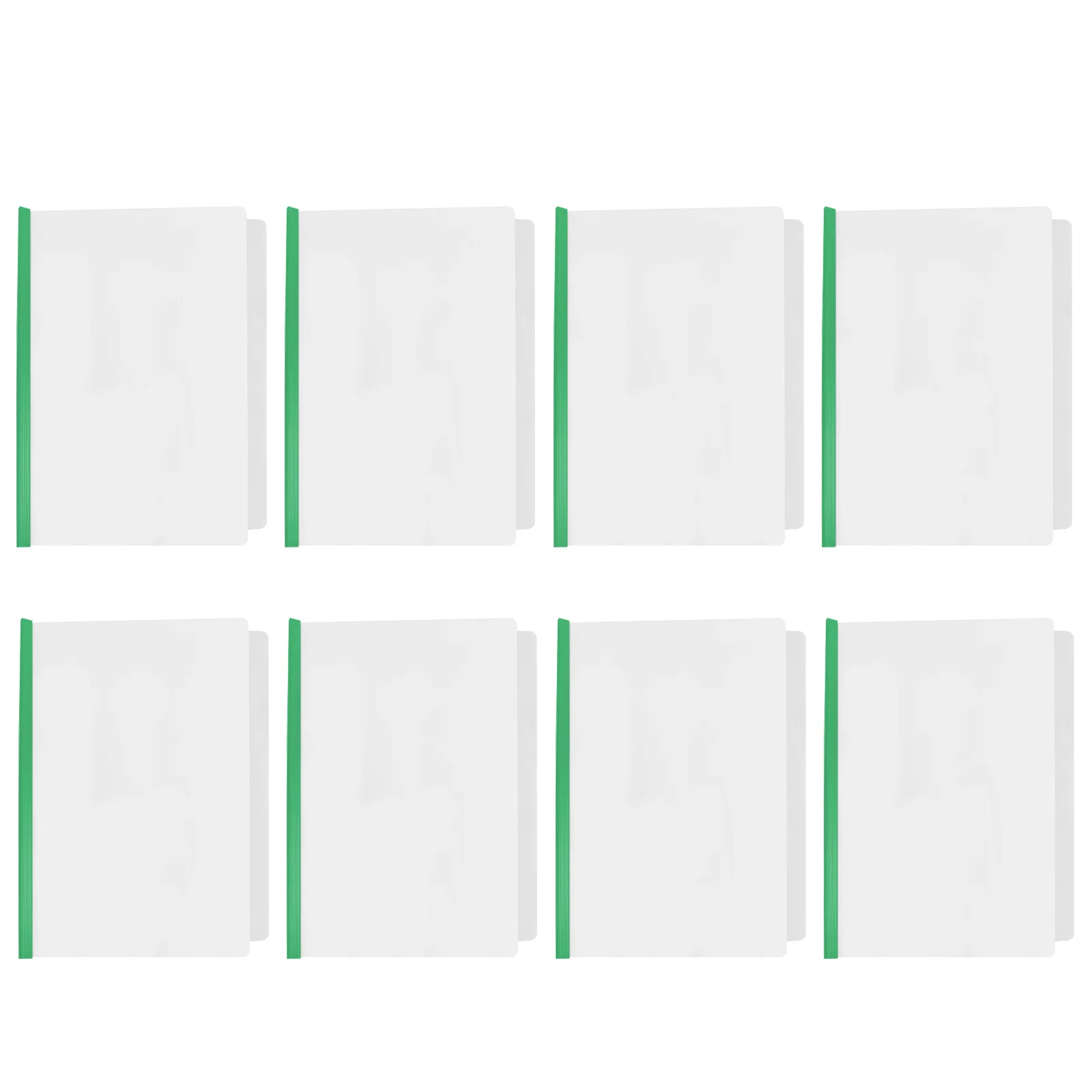 10Pcs Transparent File Folders with Draw Rods A4 Size Plastic Document Clamps for Office School Student Paper Storage Folder