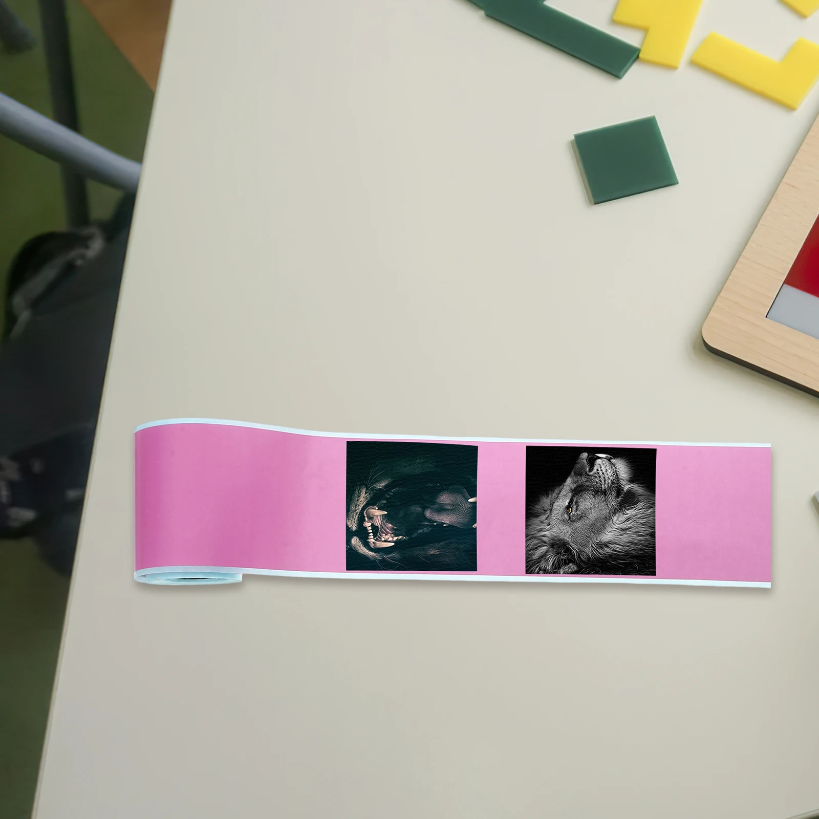 4 لفات من ملصقات الحرارية ذاتية اللصق للطابعة، علامة اسم متعددة الأغراض، تنظيم ورق لاصق للطابعة الحرارية الصغيرة