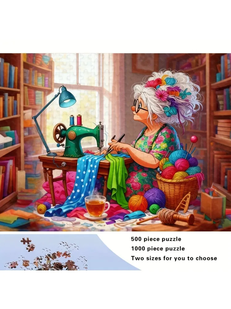 Puzzle pour adultes 500/1000 pièces, jeu familial relaxant de haute qualité, parfait pour les anniversaires, Noël, Halloween et cadeaux, meilleur choix