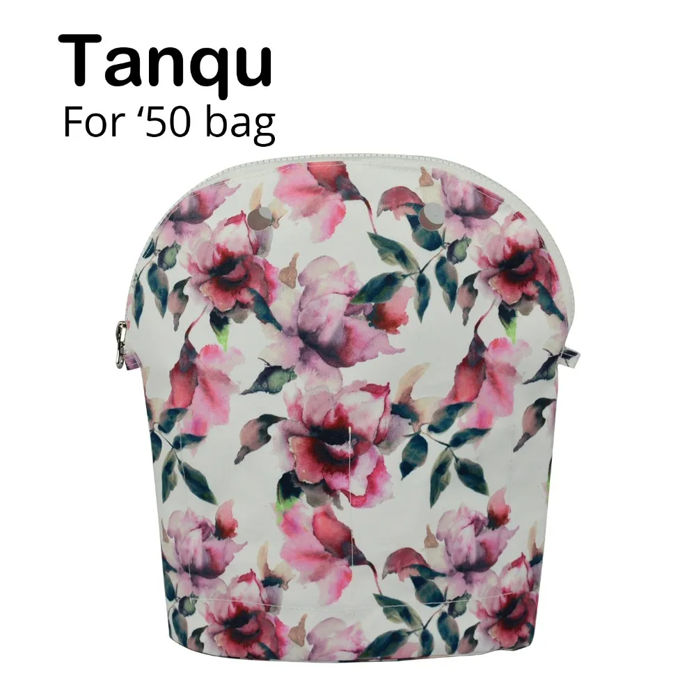 

TANQU New Colorful Composite Twill Cloth Inner Lining Zipper Pocket for Obag 50 Advanced Insert Waterproof Coating for O50