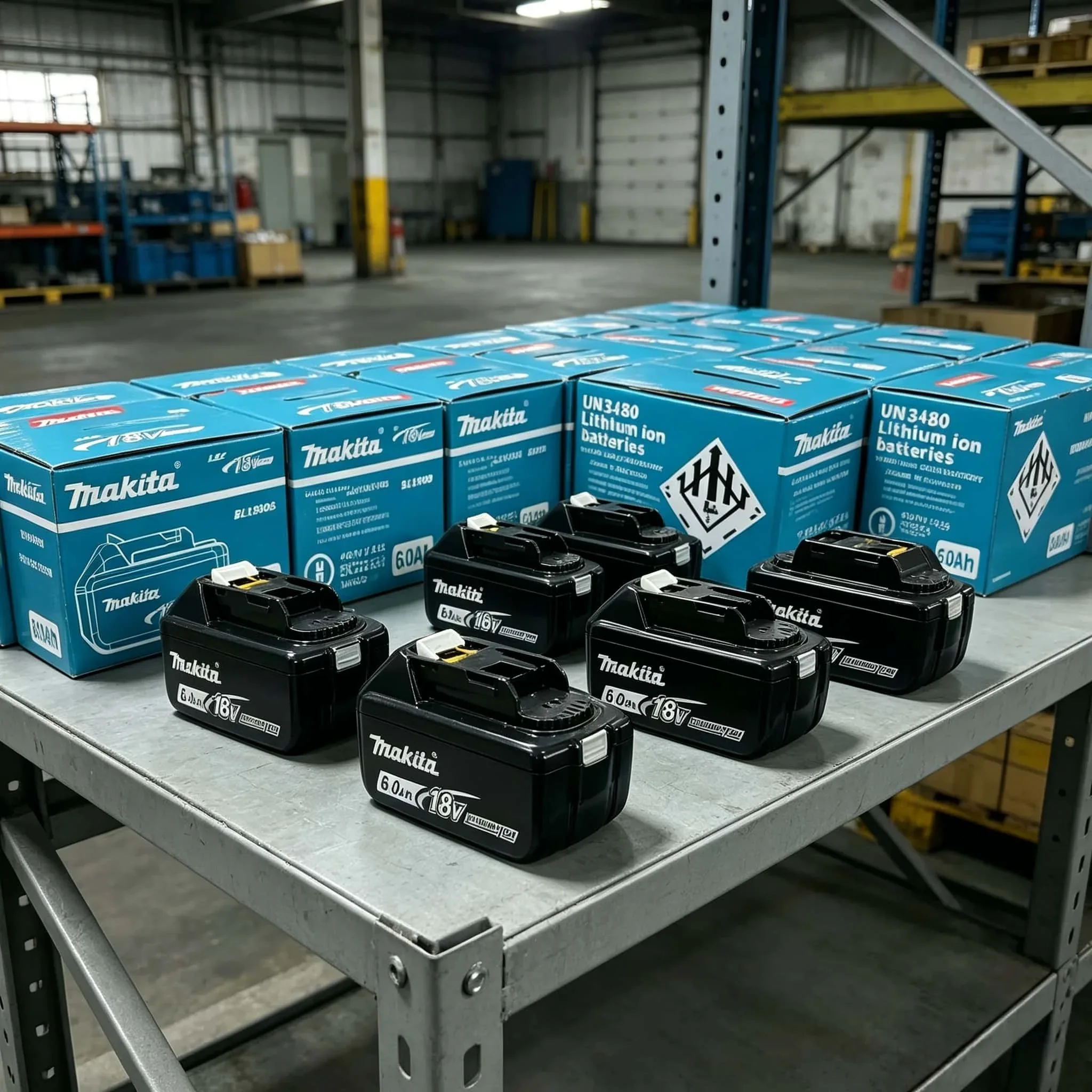 Makita 18V 6.0Ah Li-ion Battery (Blue Box) + DC18RC Charger – Multi-SKU (1-4 Batt/Charger Only/Kit), LXT Compatible, EU/US Plug