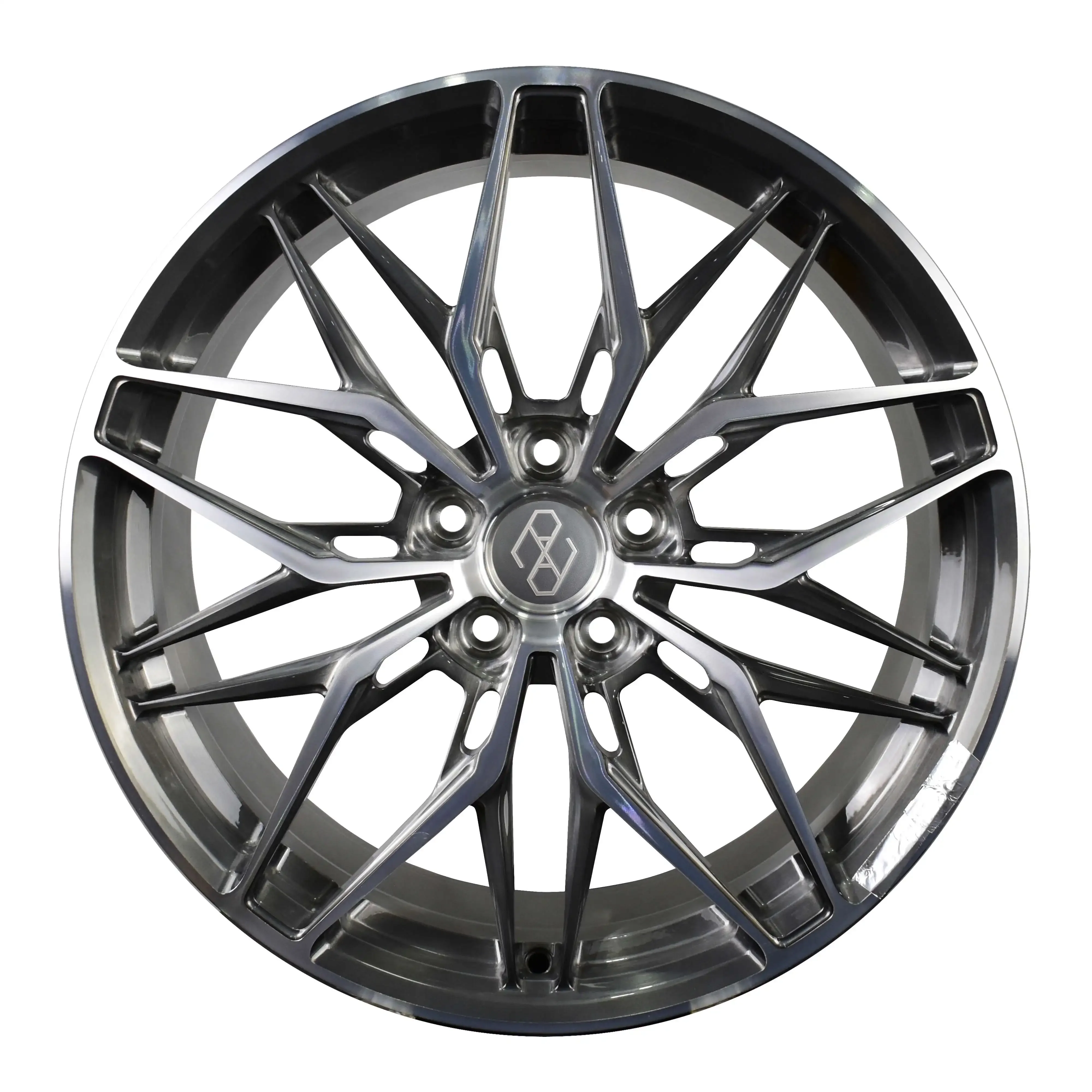 Pengzhen Hand Brushed Grey and Diamond Cut Forged Wheel 19 20 Inch Rim for Porsche Jetta GLI SE