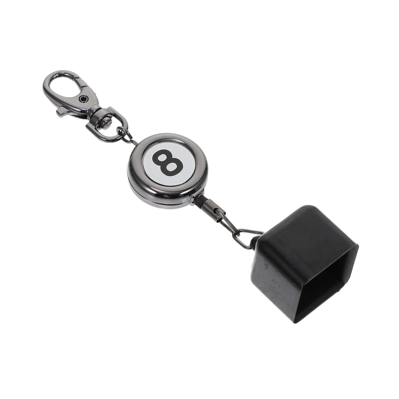 

Black Billiard Tips Portable Holder Keyring Cue Chalk Holder For Pool Table Keychain Snooker Cue Chalk Cover Pool Accessory