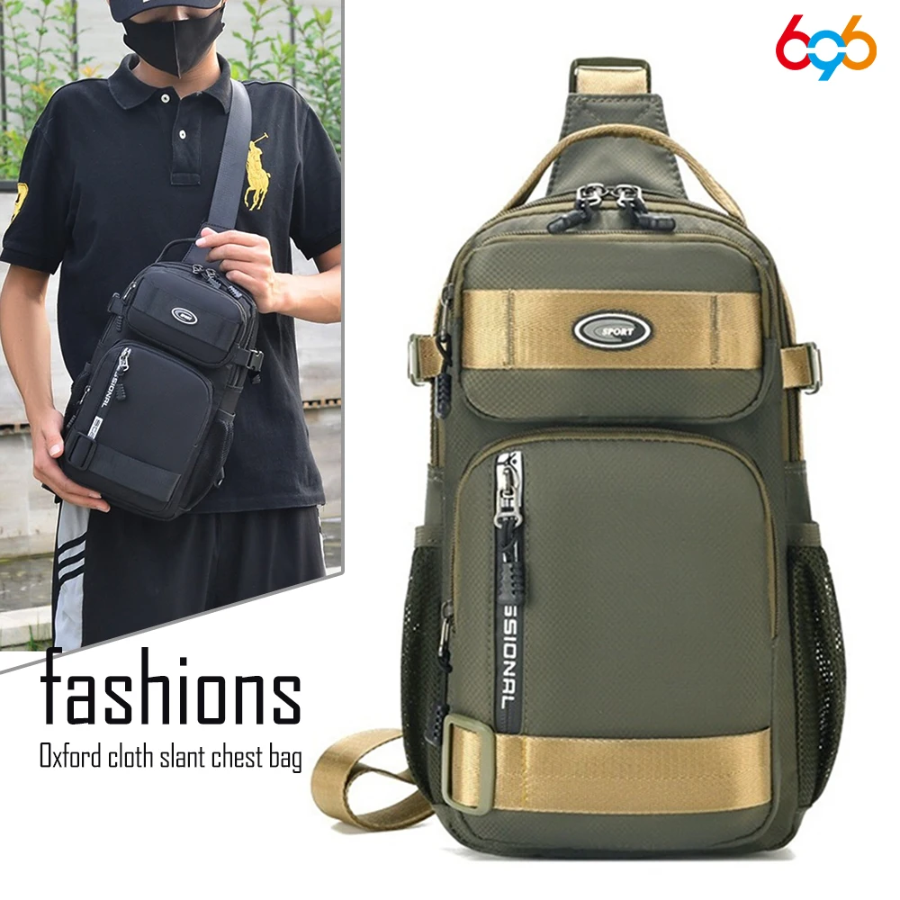 Fashion Men's Chest Bag Casual Sports Wear-resistant Waterproof Scratch Resistant Multi-functional For Men Chest Crossbody Bags