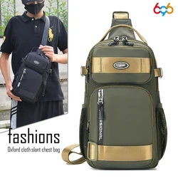 Fashion Men's Chest Bag Casual Sports Wear-resistant Waterproof Scratch Resistant Multi-functional For Men Chest Crossbody Bags