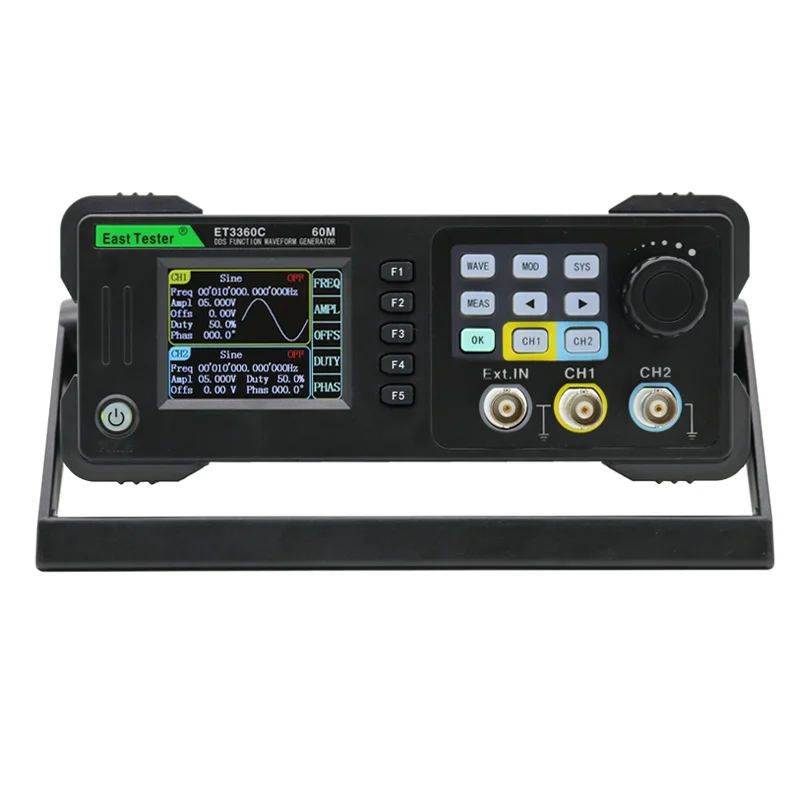 Generador de forma de onda arbitraria con función de doble canal serie ET33C, pantalla LCD de 2,4 "320x240TFT ET3320C/ ET3340C/ ET3360C