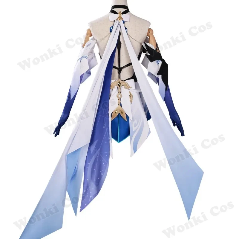 

ABC123Game Impact Costume Wig Hair Tartaglia Master Skirk Cosplay Shoes for Women Role Play Dress Outfit5,j'8.k/4\